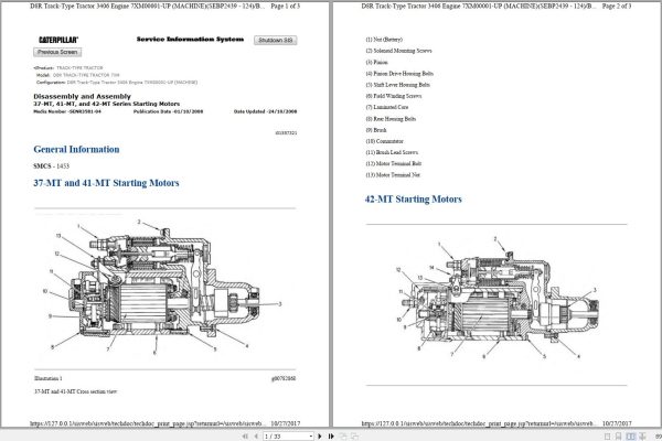 Caterpillar Engine 3176 7XM 7LG Disassembly and Assembly Manual 1