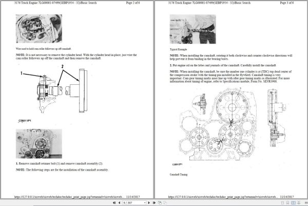 Caterpillar Engine 3176 7XM 7LG Disassembly and Assembly Manual 3