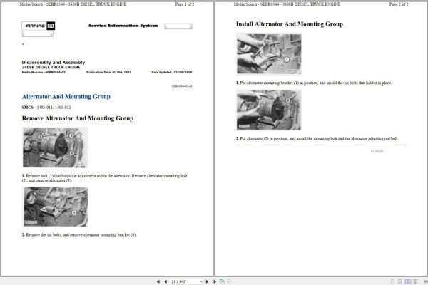 Caterpillar Engine 3406B 3ZJ Operation Maintenance and Service Manual 2