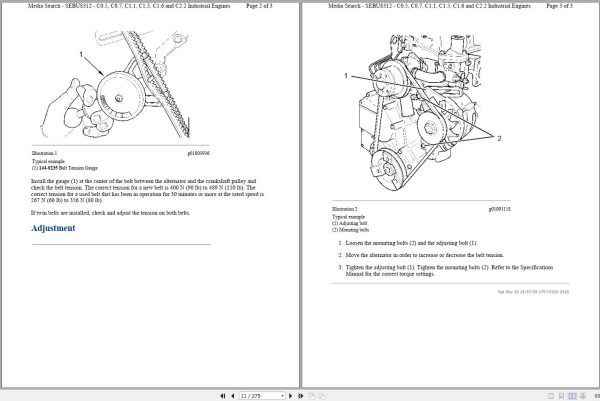 Caterpillar Engine C1.5 G7P Testing Operation Disassembly and Assembly Manual 3