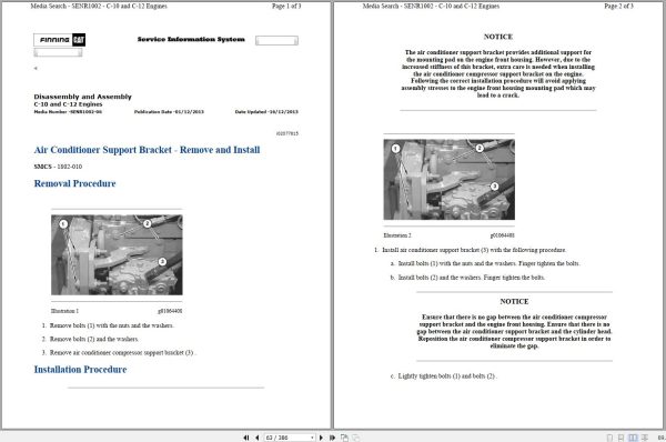 Caterpillar Engine C10 2PN Operators Service Manual and Electrical Schematics 2