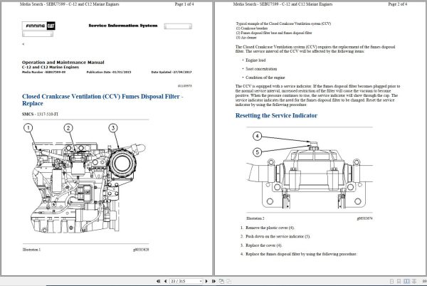 Caterpillar Engine C12 9HP Operation Testing Disassembly and Assembly Manual 3