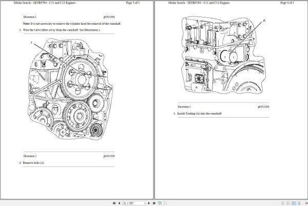 Caterpillar Engine C13 KCB Operators Service Manual and Electrical Schematics 2