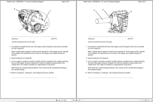 Caterpillar Engine C15 C18 Operators Service Manual and Electrical Schematics 2