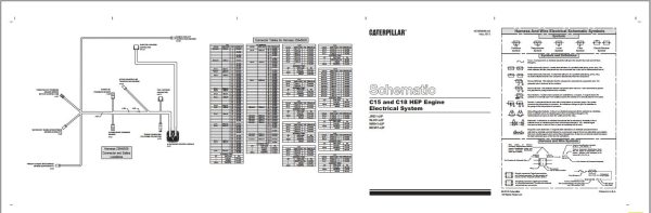Caterpillar Engine C15 C18 Operators Service Manual and Electrical Schematics 3