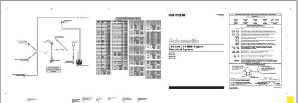 Caterpillar Engine C15 C18 WRH Operators Service Manual and Electrical Schematics 3