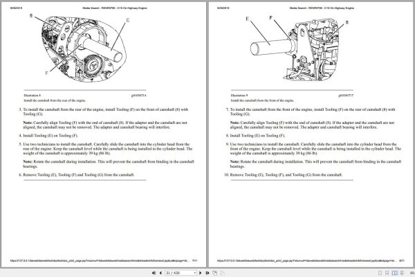 Caterpillar Engine C15 SDP Operators Service Manual and Electrical Schematics 2