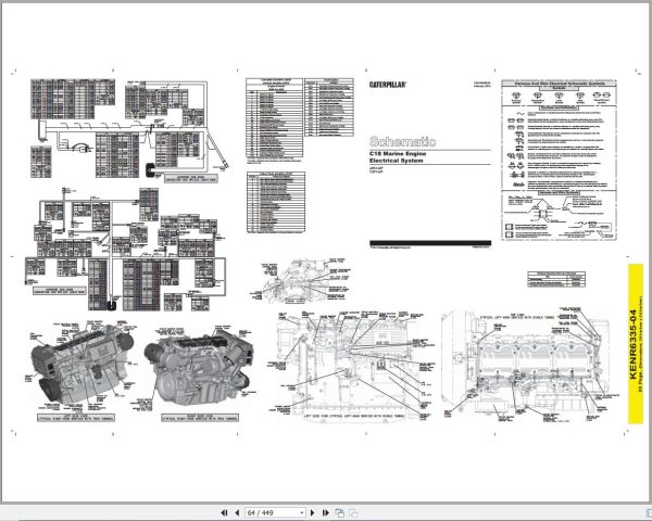 Caterpillar Engine C18 T2P Disassembly and Assembly Manual and Electrical Schematics RENR2389 12 3