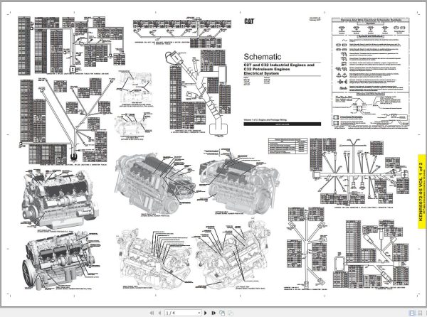 Caterpillar Engine C27 TWM Operators Service Manual and Electrical Schematics 3