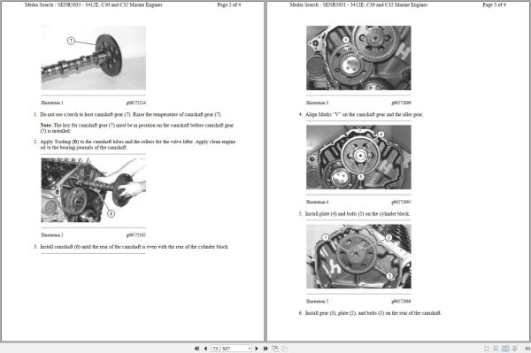 Caterpillar Engine C30 CLX Operators Service Manual and Electrical Schematics 2