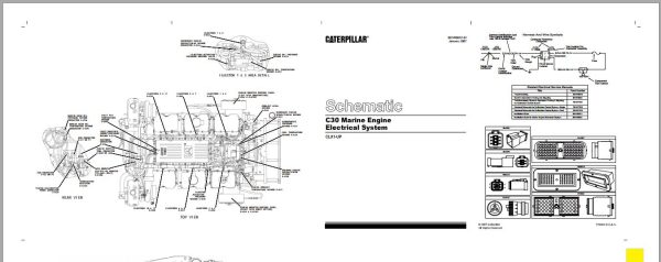 Caterpillar Engine C30 CLX Operators Service Manual and Electrical Schematics 3