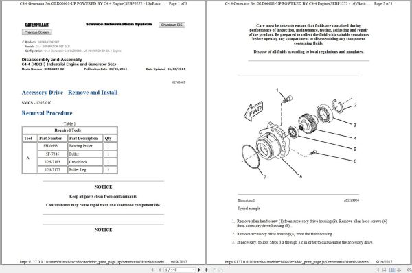 Caterpillar Engine C4.4 GLD Operators Service Manual and Electrical Schematics 1