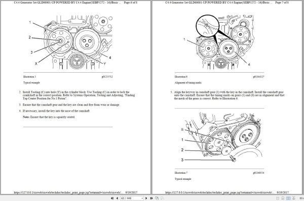 Caterpillar Engine C4.4 GLD Operators Service Manual and Electrical Schematics 2