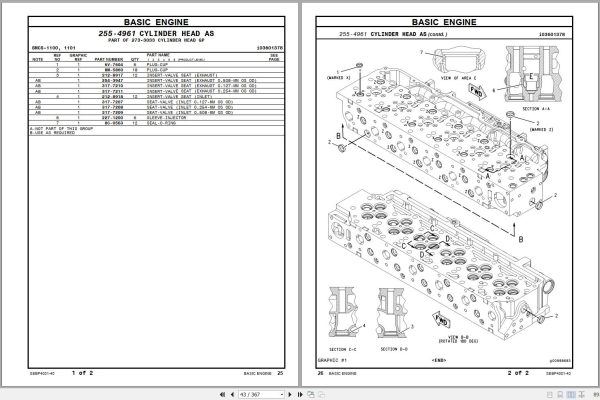 Caterpillar Engine C7 C9 Operation Parts and Service Manual 2