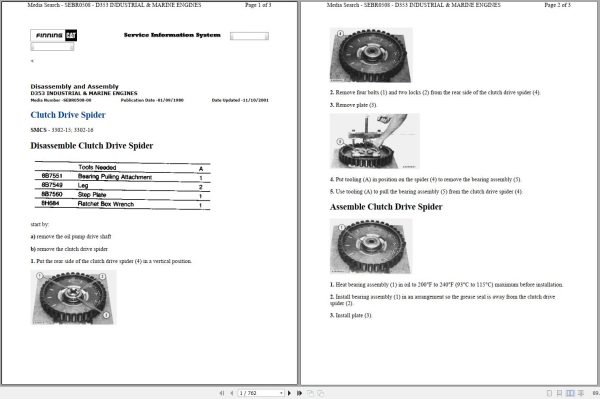 Caterpillar Engine D353E 46B Operation Maintenance and Service Manual 1