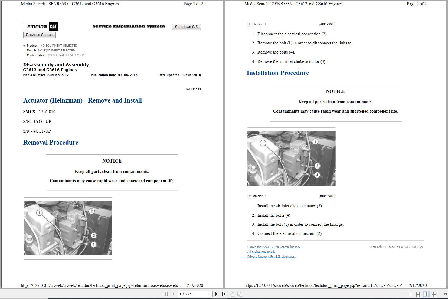 CATERPILLAR G3516 OPERATION AND MAINTENANCE MANUAL PDF visual data 6