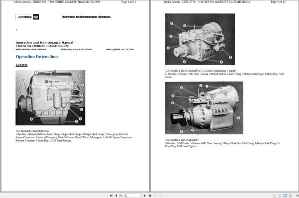 Caterpillar Marine Transmission 7231 17W Operation Maintenance and Service Manual 3