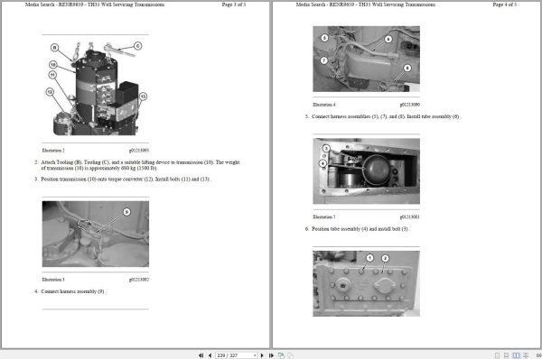 Caterpillar Petroleum Transmission TH35 E81 SMS Operators Service Manual and Schematic 2