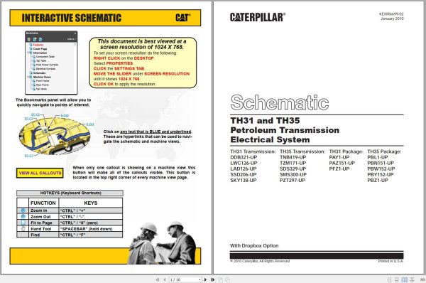 Caterpillar Petroleum Transmission TH35 E81 SMS Operators Service Manual and Schematic 3