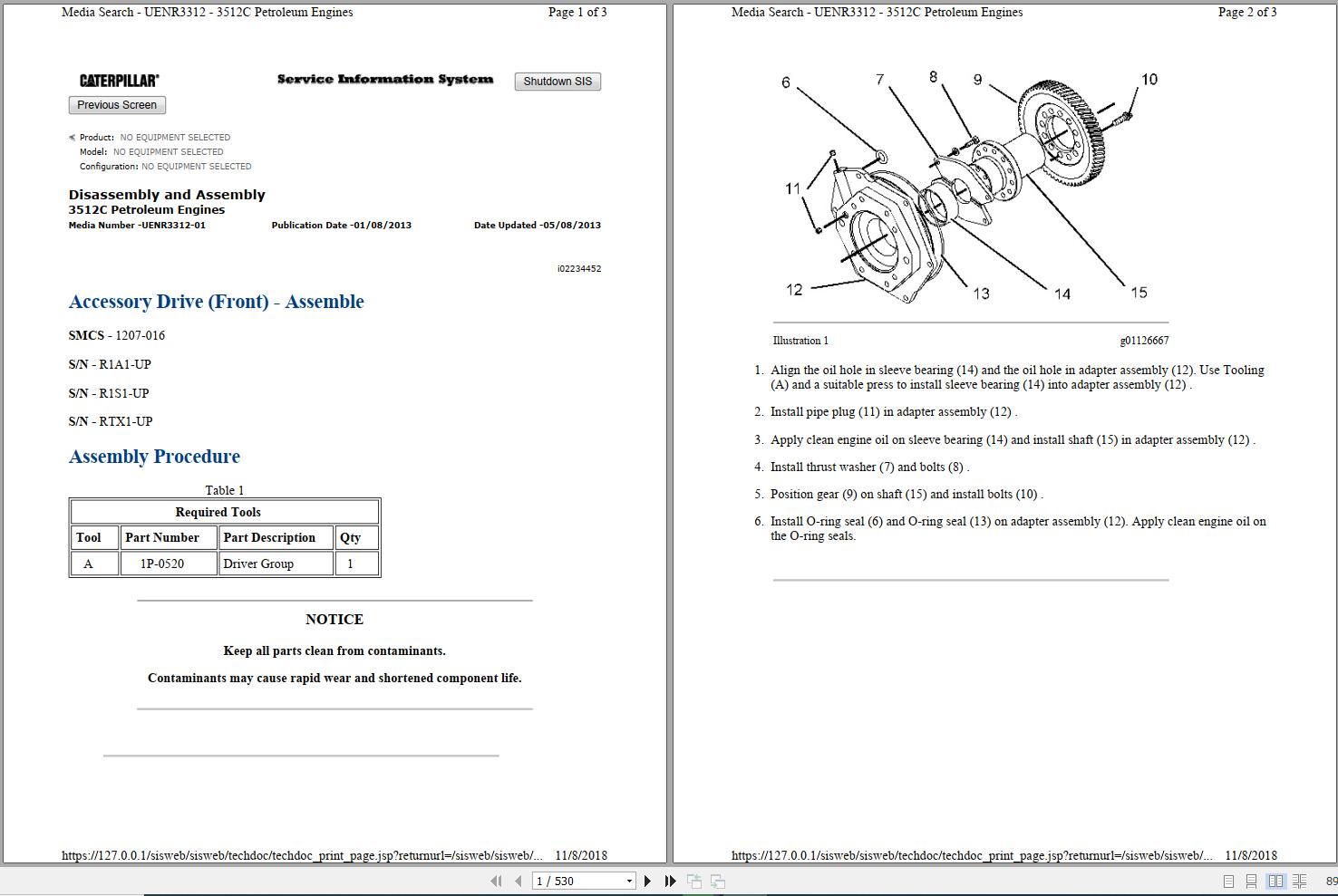 Caterpillar Petroleum Transmission TH48 E70 PKZ Operators Service Manual and Schematic 1