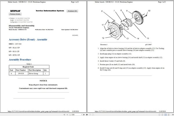 Caterpillar Petroleum Transmission TH48 E70 PLZ Operation Assembly Manual and Schematic 1