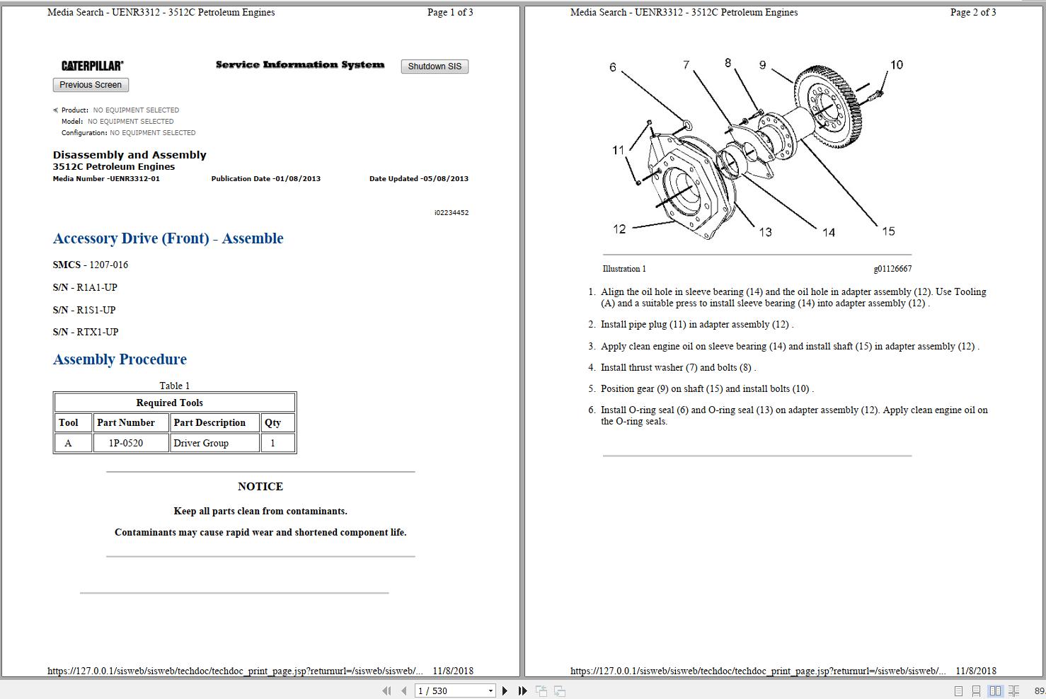 Caterpillar Petroleum Transmission TH48 E70 PLZ Operation Assembly Manual and Schematic 1
