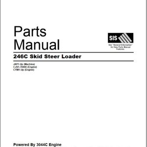 Caterpillar Skid Steer Loader 246C Parts Manual SERP4570 1