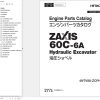 Hitachi Excavator ZX60C 6A Engine Parts Catalog PAFHE0 EG1 1 1