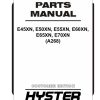 Hyster Forklift A268 E45XN E50XN E55XN E60XN E65XN E70XN Parts Manual 1688833 02 2024