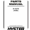 Hyster Forklift A3B3 S1.5UTS Parts Manual 4251725 02 2024