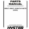 Hyster Forklift A3C6 H80UT H90UT H100UT H110UTS Parts Manual 4313922 04 2024