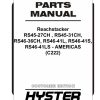 Hyster Forklift C222 Reachstacker RS45 27CH to RS46 41LS Americas Parts Manual 4038588 05 2024