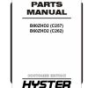 Hyster Forklift C257 C262 B80ZHD2 B60ZHD2 Parts Manual 4214655 02 2024