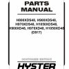 Hyster Forklift D917 H800XDS48 to H1050XD48 Parts Manual 4314156 04 2024
