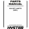 Hyster Forklift G001 H30FT H35FT H40FTS Parts Manual 4120314 03 2024
