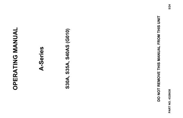 Hyster Forklift G010 S30A S35A S40AS Operator Manual 4328638 05 2024