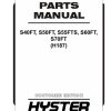 Hyster Forklift H187 S40FT S50FT S55FTS S60FT S70FT Parts Manual 04 2024 4120506