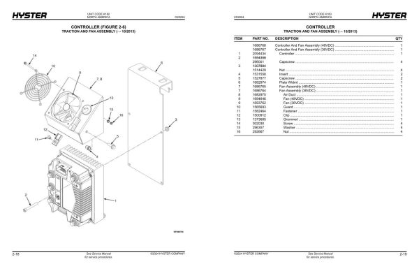 Hyster Forklift K160 J30XNT J35XNT J40XNT Parts Manual 1676157 03 2024 1