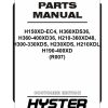 Hyster Forklift R007 H150 to H400 Parts Manual 4326708 02 2024