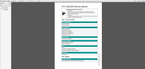 JUNGHEINRICH JETI ForkLift SH v4.37.12 EN12 12.2024 Service Information 7