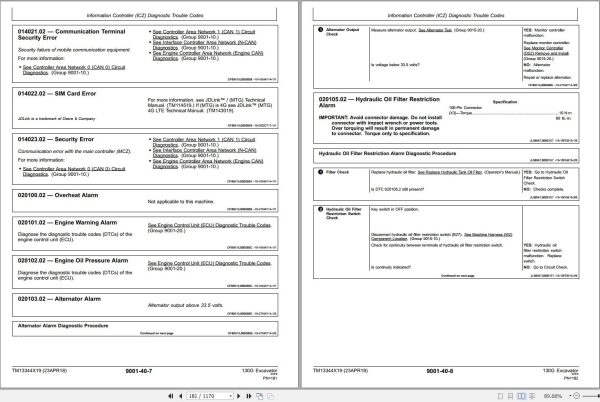 John Deere Excavator 130G Operation Test Technical Manual TM13344X19 133cfaa0308d4d782 1