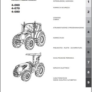 Landini Tractor 4 060 4 070 4 080 Operation and Maintenance Manual 6670714A3 IT 1
