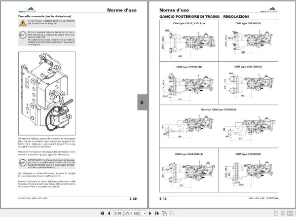 Landini Tractor 4 060 4 070 4 080 Operation and Maintenance Manual 6670714A3 IT 2