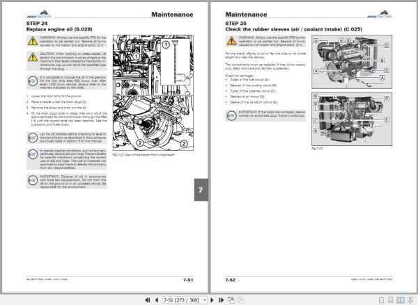 Landini Tractor 4 060 4 070 4 080 Operation and Maintenance Manual 6670715A3 EN 2