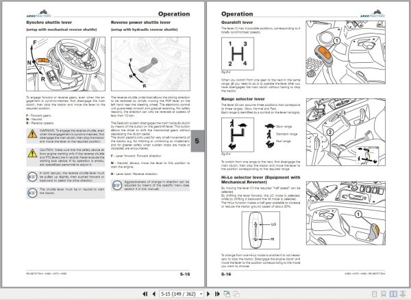 Landini Tractor 4 060 4 070 4 080 Operation and Maintenance Manual 6670715A4 2