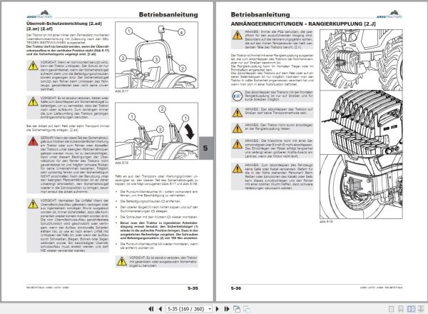 Landini Tractor 4 060 4 070 4 080 Operator Maintenance Manual 6670718A3 DE 2