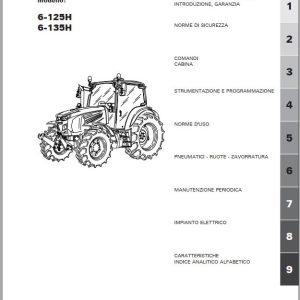 Landini Tractor 6 125H 6 135H Operation and Maintenance Manual 6708731A1 IT 1