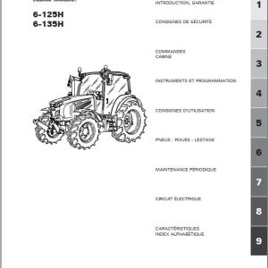 Landini Tractor 6 125H 6 135H Operation and Maintenance Manual 6708733A1 FR 1