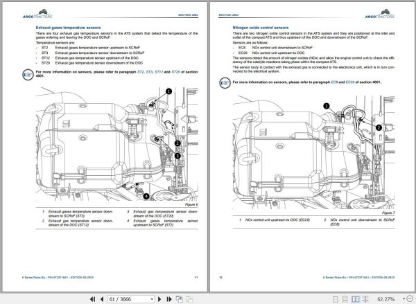 Landini Tractor 6 135 6 145 6 155 ROBO SIX Service Manual and Diagrams 6723716A1 2