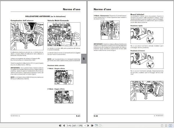 Landini Tractor 6 145L 6 160L 6 175L Operation and Maintenance Manual 6527619M2 IT 2
